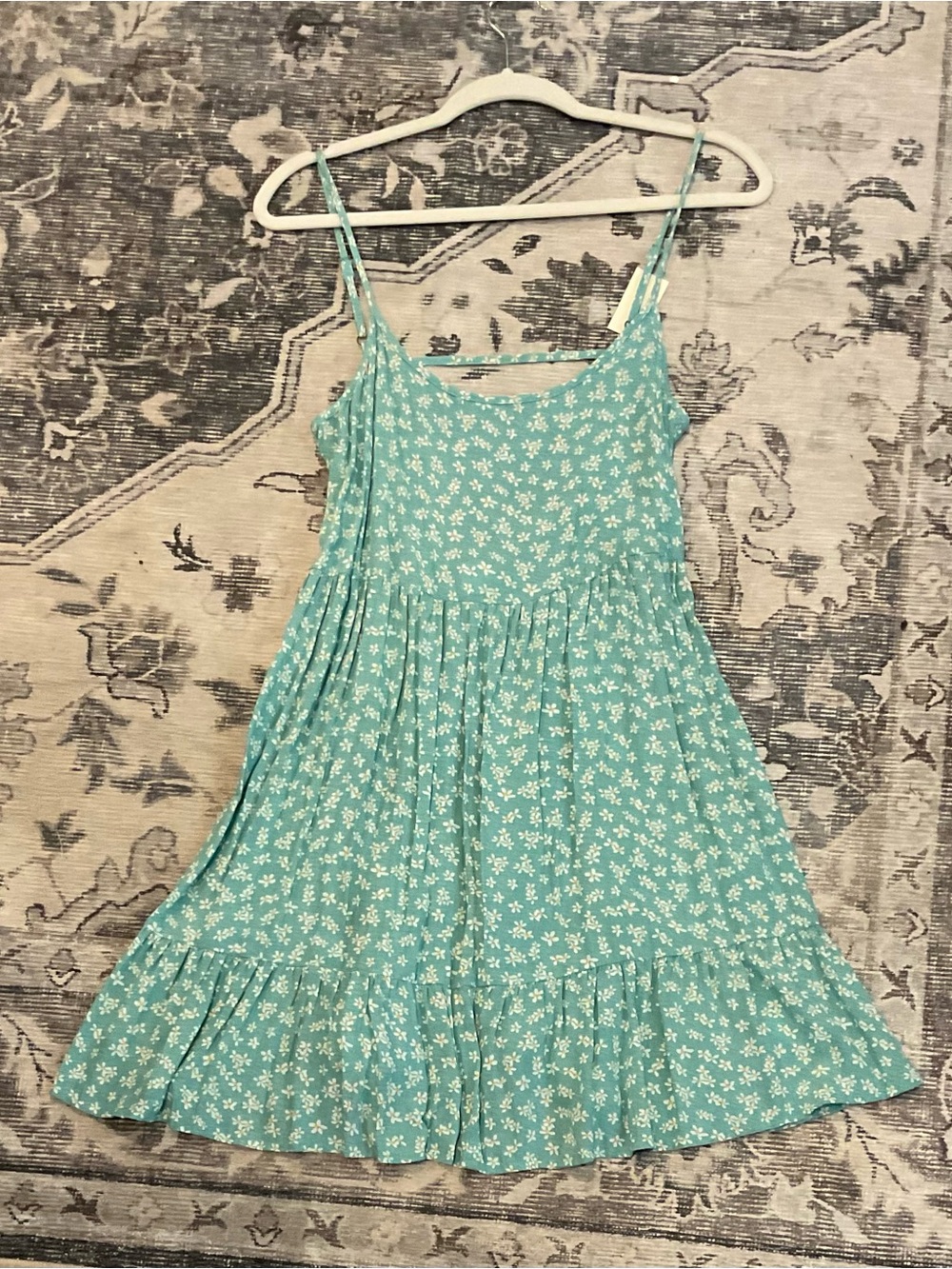 Aeropostale Teal Floral Mini Dress